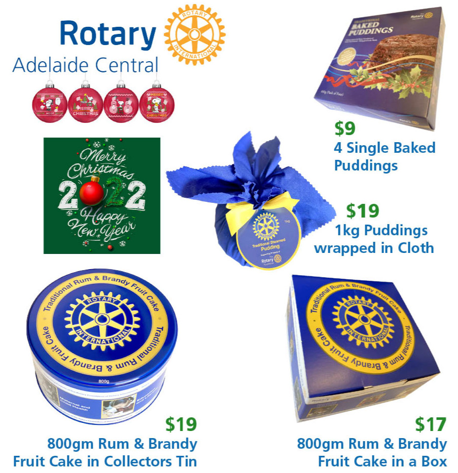 2022 Rotary Christmas Puddings and Cakes